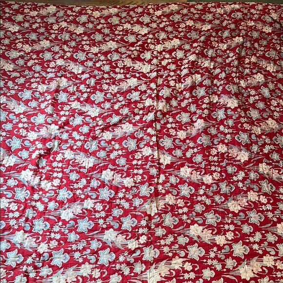 Vintage 1930s/40s Elegant Floral Handmade Bedspread - Picture 1 of 8